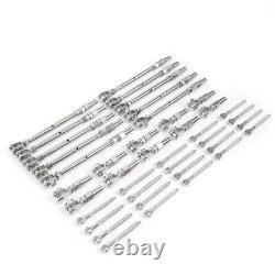 1/8 Cable Railing 316 Stainless Steel Kit 36Height Wood Kit Quick Installation