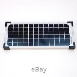 10-Watt Solar Panel Kit Electric Gate Opener Steel Power Easy Install Heavy Duty