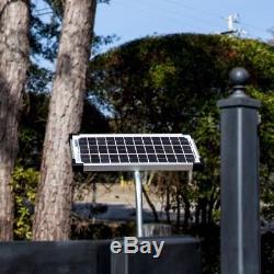 10-Watt Solar Panel Kit Electric Gate Opener Steel Power Easy Install Heavy Duty