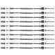 10pcs 1/8 Cable Railing 316 Stainless Steel 36height Wood Kit Easy Installation