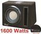 10inch Active Amplified Subwoofer Bass Box 1600watts Easy Install+ Wiring Kit