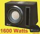 10inch Active Amplified Subwoofer Bass Box 1600watts Easy Install + Wiring Kit