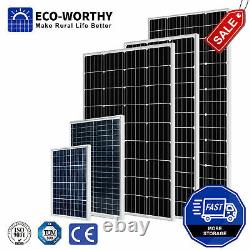 120W Solar Panel Battery System Kit Easy Install Power Energy Supply Eco Worthy