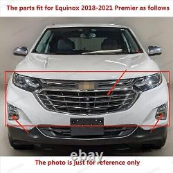 13PC For Equinox 2018-2021 Premier Bumper Radiator Shutter Grille Fog Lights Kit