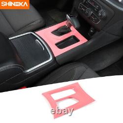 13PCS Full Interior Dashboard Cover Trim Bezels Kit For Dodge Charger 2015+ Pink