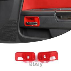 13x Interior Set Console Cover Trim Stickers Kits for Dodge Challenger 09-14 Red