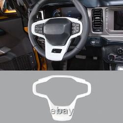 14pcs Interior Decoration Cover Trim Kit For Ford Bronco 2021+ White Accessories