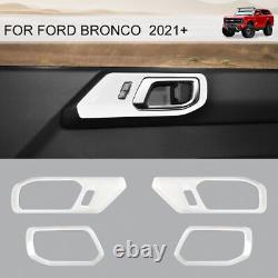 14pcs Interior Decoration Cover Trim Kit For Ford Bronco 2021+ White Accessories