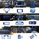 14x Blue Inner Set Steering Wheel Dash Panel Cover Trims Kit For Ford Bronco 21+