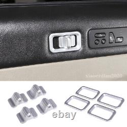 19PCS Chrome ABS Interior Central Control Decorate Kit For Hummer H2 2003-2007