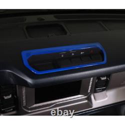 19XFull Set Inner Center Console Trim Kit Blue Cover For Ford Bronco Accessories