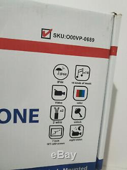 1byone Video Door Phone Intercom System Doorbell Kit 2-Wire Easy Installation