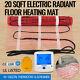 20 Sqft Electric Radiant Warm Floor Heating Mat Kit Easy Install Hotel Ul Listed
