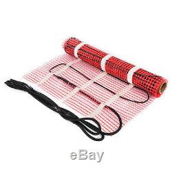 20 Sqft Electric Radiant Warm Floor Heating Mat Kit Easy Install Hotel UL Listed