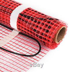 20 Sqft Electric Tile Radiant Warm Floor Heating Mat Kit Alarmer Easy Install