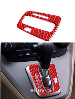 20Pcs For Honda CR-V CRV 07-11 Red Carbon Fiber Full Interior Set Kit Cover Trim