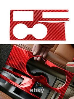 20Pcs For Honda CR-V CRV 07-11 Red Carbon Fiber Full Interior Set Kit Cover Trim