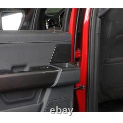 21pcs Interior Decoration Trim Cover Kit For Ford F150 4Dr 2021-23 Carbon Fiber