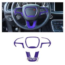 21x Interior Decoration Cover Trim Panel Kit for 2015-2021 Dodge Charger Purple