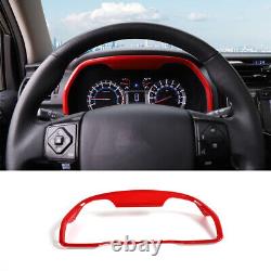 23pcs Full Set Interior Center Console Cover Trim Kits For 4Runner 2010+ Red