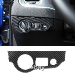 23x Carbon Fiber Interior Set Decor Cover Trims Kit Bezels For Dodge Charger 11+