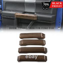 24x Wood Grain Interior Set Dashboard Panel Cover Trim Kit For Ford F150 2015-20
