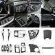 25pcs Carbon Fiber Interior Full Kit Set Cover Trim For Toyota Prius 2012-2015