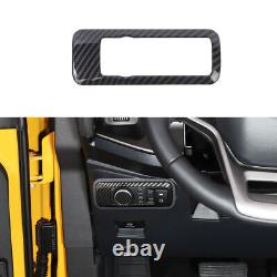 25x Carbon Fiber Interior Full ABS Set Decor Cover Trims Kit For Ford Bronco 21+