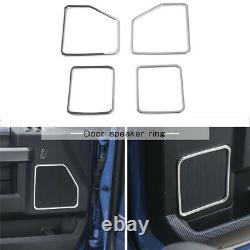 27x Chrome Inner Set Dashboard Decor Panel Cover Trim Kit For Ford F150 2015-20