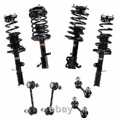 2x Front + 2x Rear Struts & Sway Bar Links for Toyota Corolla Geo Chevy Prizm