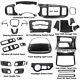 30x Carbon Fiber Inner Abs Full Set Decor Cover Trim Kit For Dodge Charger 2015+