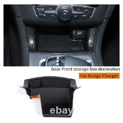 30x Carbon Fiber Inner ABS Full Set Decor Cover Trim Kit for Dodge Charger 2015+