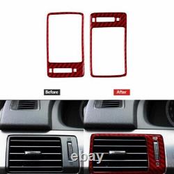 32Pcs Red Carbon Fiber Full Interior Dash Trim Kit Cover For Honda Accord 13-17
