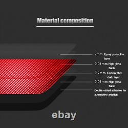 32Pcs Red Carbon Fiber Full Interior Dash Trim Kit Cover For Honda Accord 13-17