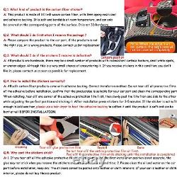 32Pcs Red Carbon Fiber Kits Full Interior Trim For Dodge Dakota Durango 2001-04