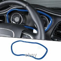 32x Blue Full Interior Set Panel Decor Cover Trim Kit for Dodge Challenger 2015+