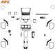 33pcs Real Carbon Fiber Interior Full Kits Cover Trim For Jeep Wrangler Jk 11-17