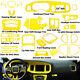 33x Yellow Abs Interior Decoration Panel Cover Trim Kit For Dodge Charger 2015+