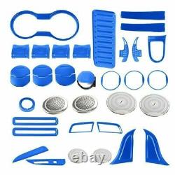36x Interior Decoration Cover Kit Trim for Ford Mustang 2015-20 Accessories ABS