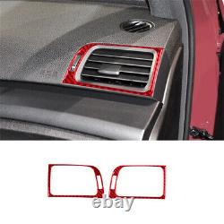 37Pcs Red Carbon Fiber Full Set Kit Interior Cover Trim For Acura TSX 2009-2014