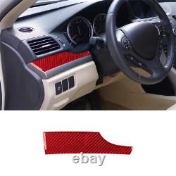 37Pcs Red Carbon Fiber Full Set Kit Interior Cover Trim For Acura TSX 2009-2014
