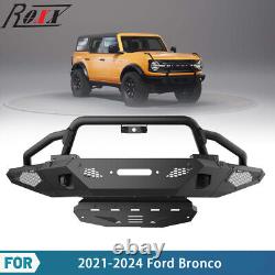 4 In 1 Heavy Duty Front Bumper Kits Direct Replacement For 2021-2024 Ford Bronco