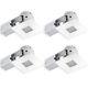 4 Led Ic Rated Shower Dimmable Downlight Recessed Lighting Kit, Easy Install