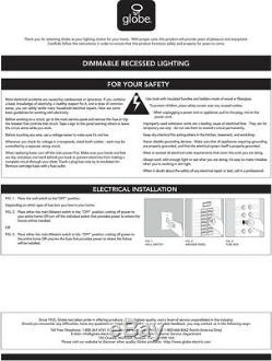 4 Spotlight Downlight Recessed Lighting Kit Dimmable Easy Install White 10-Pack