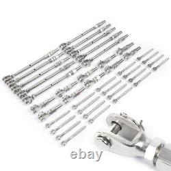 40× T316 Stainless Steel 1/8 Cable 36 Height Wood Kit Easy&Quick Installation