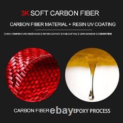 42Pcs Red Carbon Fiber Full Interior Kit Cover Trim For Chevrolet Colorado 15-22