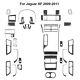 44pcs Carbon Fiber Interior Full Kit Cover Trim Sticker For Jaguar Xf 2009-2011
