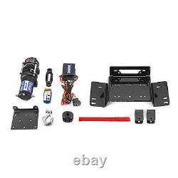 4500lbs Electric Winch Mounts Wire Hook Remote Combo Kit Fit HONDA PIONEER 700 4