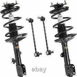 4PC Front Struts + Sway Bar Ends Set for 2001 2005 Toyota RAV4 AWD 4x4