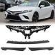 4pcs Fit 2018-2020 Toyota Camry Se Xse Front Upper Grille+lower Trim Molding Kit